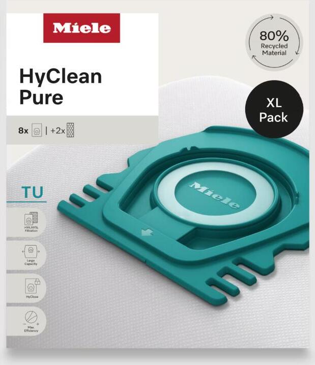 Originální sáčky Miele HyClean Pure TU XL