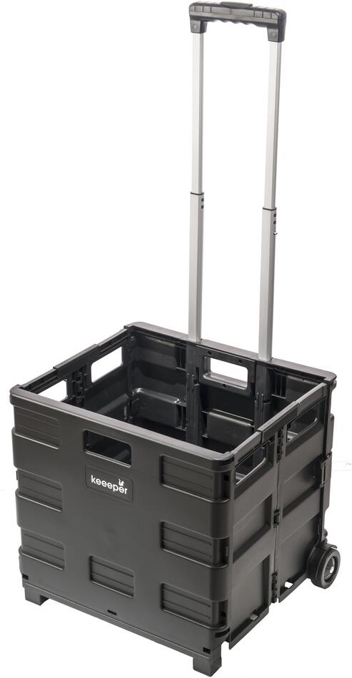 Keeeper Skládací nákupní vozík Olli 45l Black