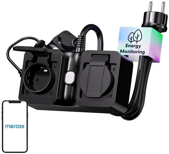 Smart prodlužovací kabel 2 zásuvky 1,5m MEROSS MOP320MA-EU WiFi