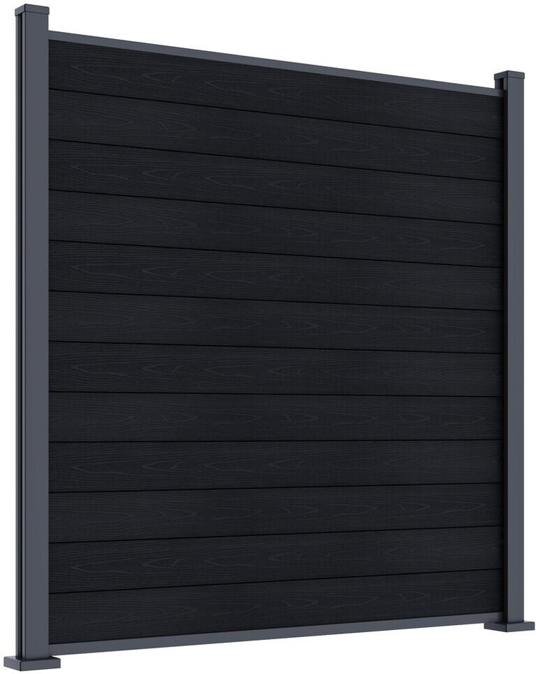 ROJA ELEMENT plotový panel WPC 180x180 cm a koncovky - antracit