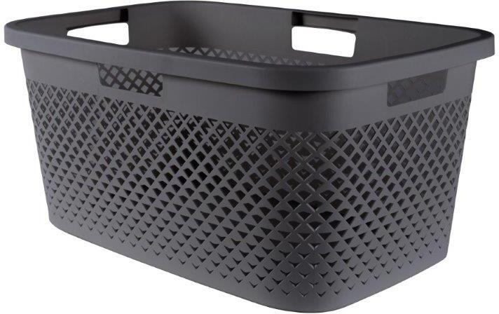Koš na prádlo Curver Pure 47 l tmavě šedý
