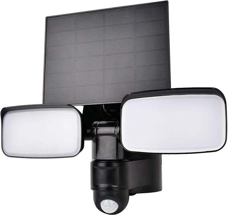 LED solární osvětlení se senzorem Solight WO7203, černé