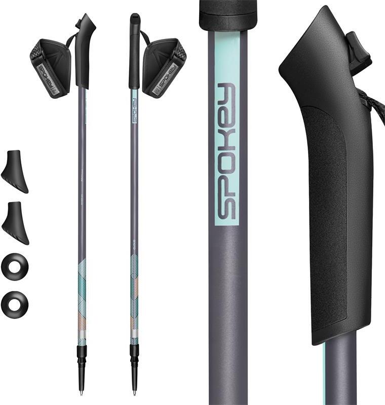 Spokey CLOUD Hole Nordic Walking, 2dílné, mint