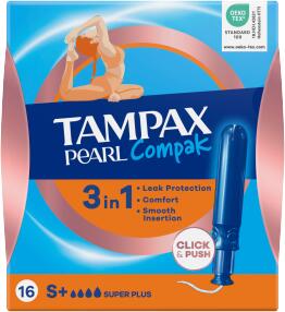 Tampax Compak (16ks/kra)Super plus Pearl