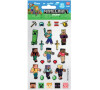 Teddies Samolepky Minecraft třpytivé 25ks ve fólii