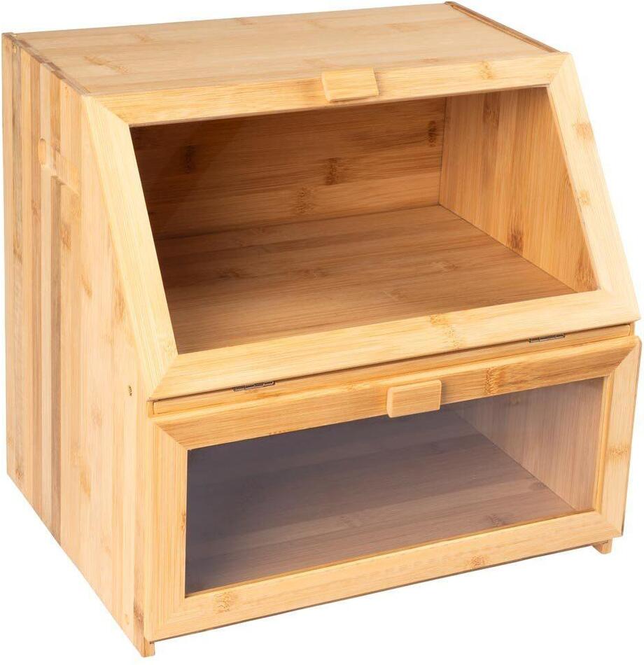 Dvoupatrový chlebník z bambusu