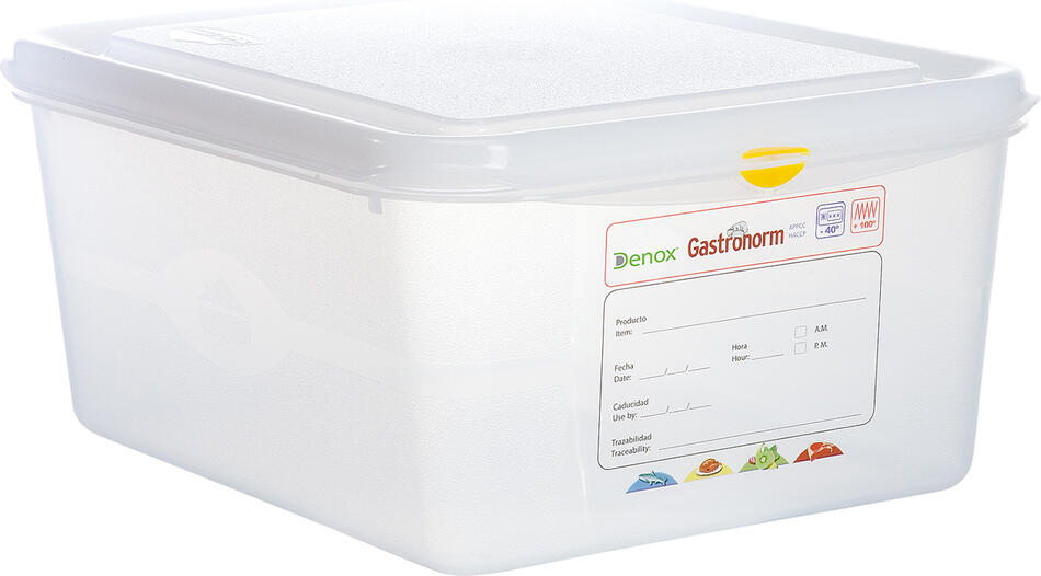 Denox gastronádoba GN1/2 s víkem GASTRONOX, 150 mm, polypropylen, objem 10 L, hermetická
