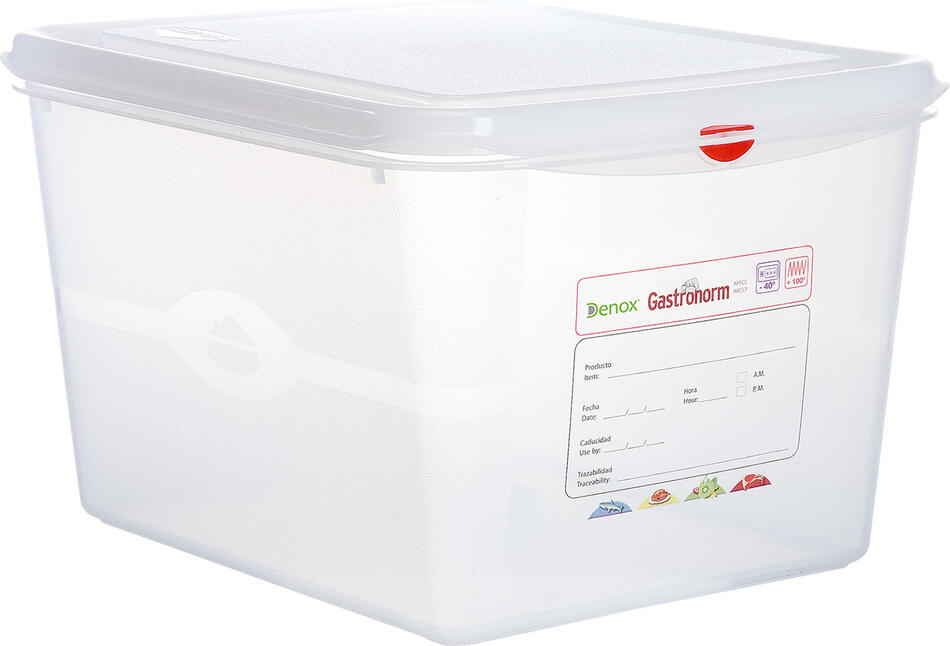 Denox gastronádoba GN1/2 s víkem GASTRONOX, 200 mm, polypropylen, objem 12,5 L, hermetická