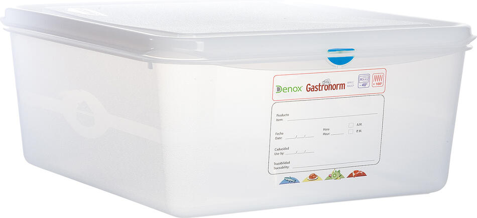 Denox gastronádoba GN2/3 s víkem GASTRONOX, 150 mm, polypropylen, objem 13,5 L, hermetická