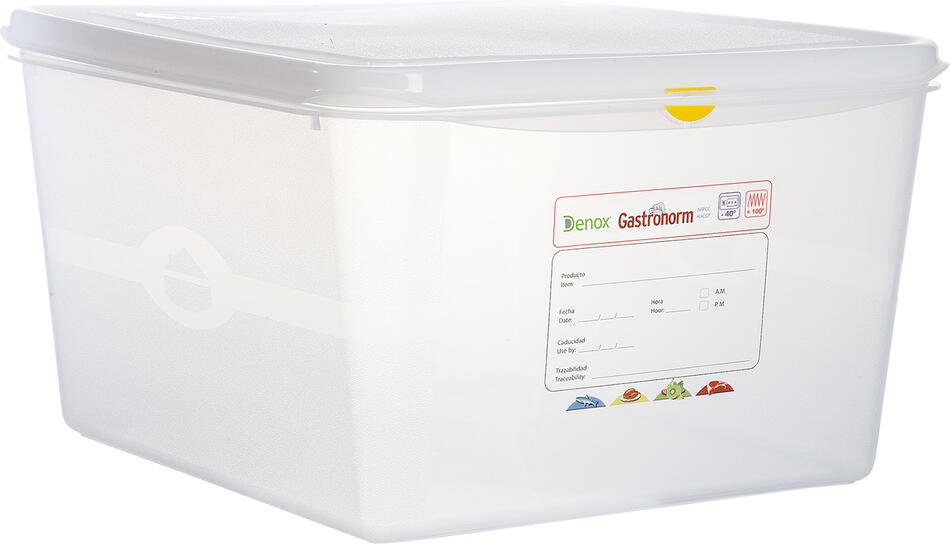 Denox gastronádoba GN2/3 s víkem GASTRONOX, 200 mm, polypropylen, objem 19 L, hermetická