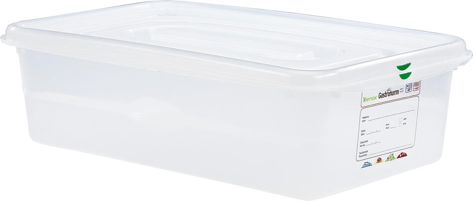 Denox gastronádoba GN1/1 s víkem GASTRONOX, 150 mm, polypropylen, objem 21 L, hermetická