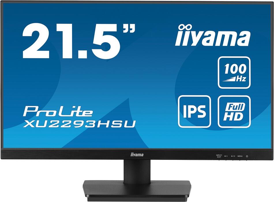 IIYAMA ProLite / XU2293HSU-B7 / 21,5" / IPS / FHD / 100Hz / 1ms / Black / 3R