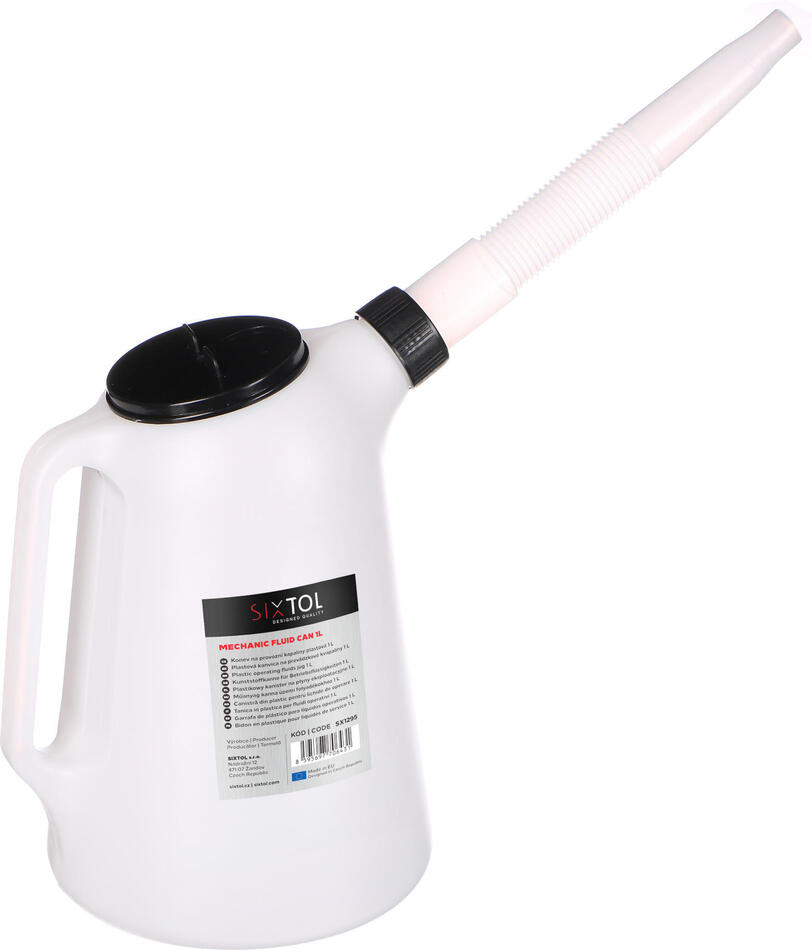 Konev na provozní kapaliny plastová MECHANIC FLUID CAN 1L SIXTOL