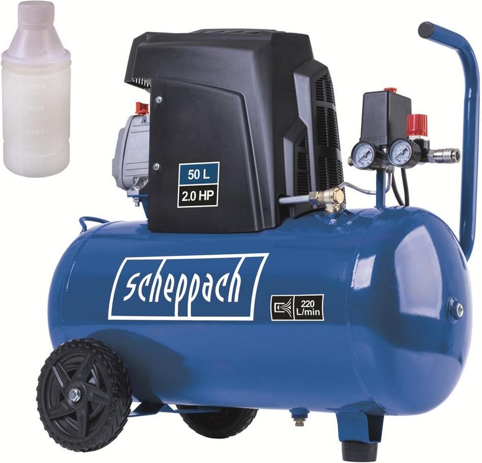 Scheppach HC 65, olejový kompresor 50 l
