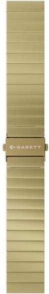 Garett univerzální řemínek 20 mm, zlatý kovový, typ Solid (STRAP_GLD_STL_SOLID_20MM)