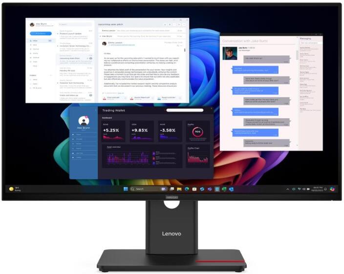Lenovo ThinkVision/T27UD-40/27"/IPS/4K UHD / 60Hz / 4ms / Černá / 3R (64AFGAT2EU)