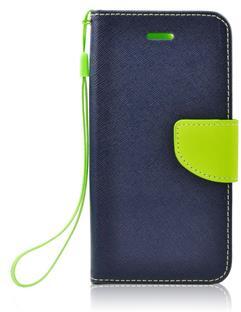 POUZDRO FANCY BOOK PRO SAMSUNG J100H GALAXY J1 MODRO/LIMETKOVÉ