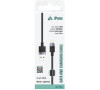iPEAX TEXTILNÍ KABEL USB-A / LIGHTNING 1M, USB 2.0 ČERNÝ