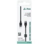 iPEAX TEXTILNÍ KABEL USB-C / LIGHTNING 1,5M, USB 2.0 ČERNÝ