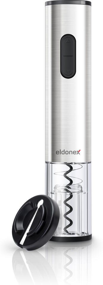 ELDONEX WineSpin Premium elektrický otvírák na víno, STŘÍBRNÝ