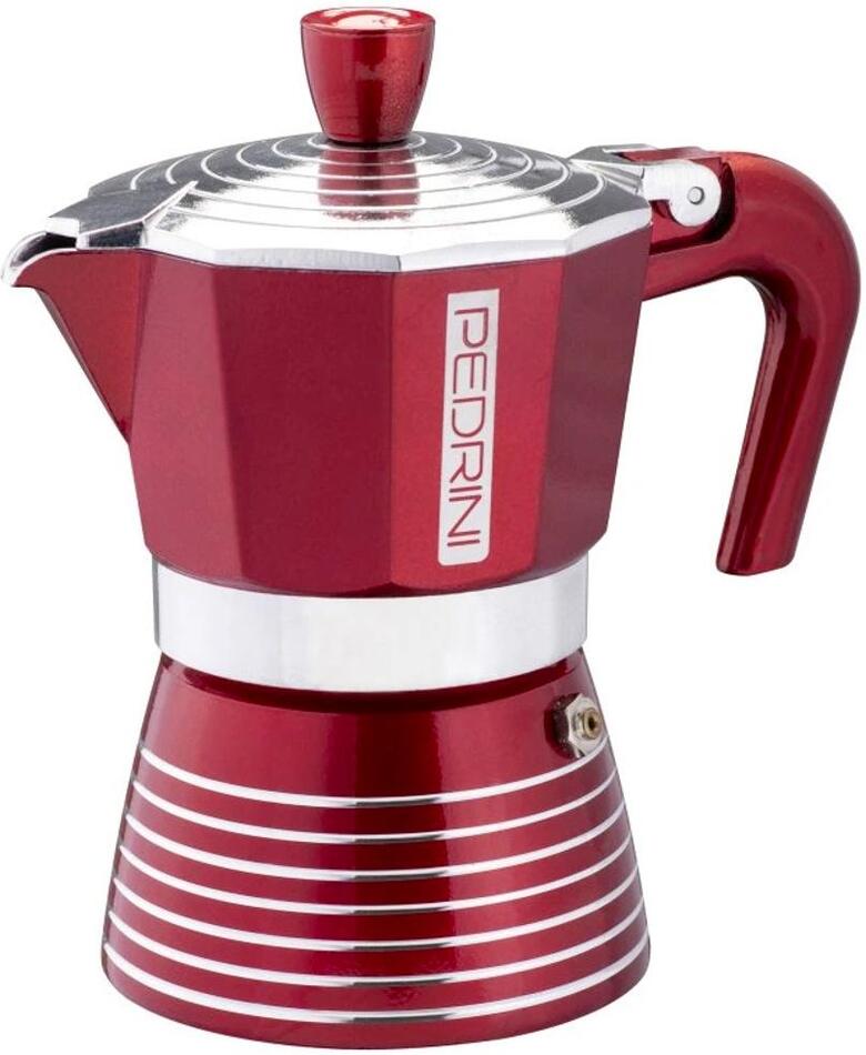 Moka konvička PEDRINI Infinity red 3