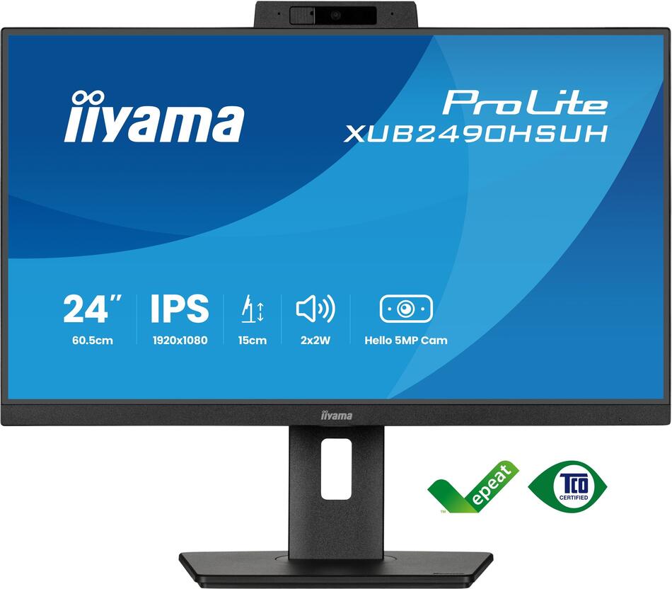 IIYAMA ProLite / XUB2490HSUH-B2 / 23,8" / IPS / FHD / 100Hz / 4ms / Black / 3R