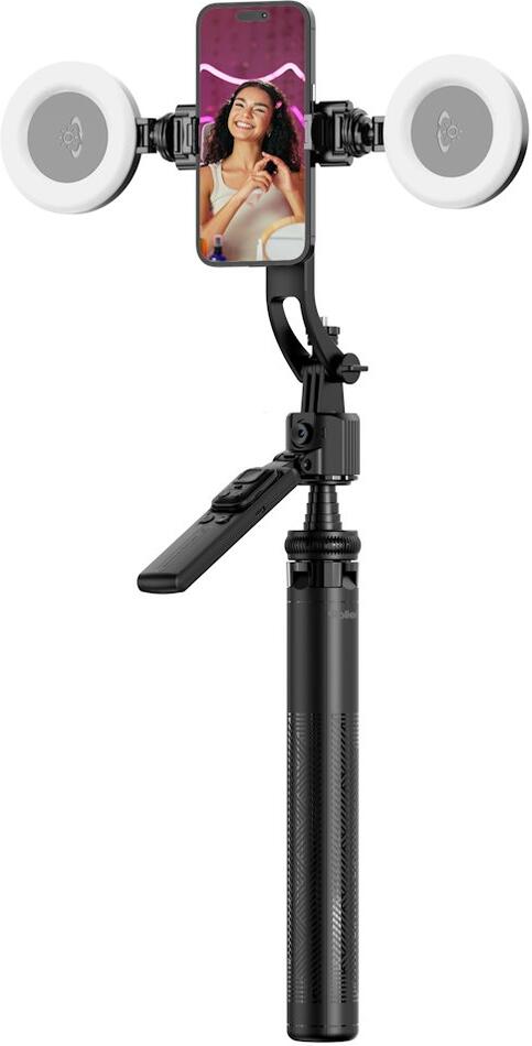 Rollei Stativ Easy Creator Quadpod LED-Kit/ 26946/ AI Tracking: Inteligentní rozpoznávání obličeje