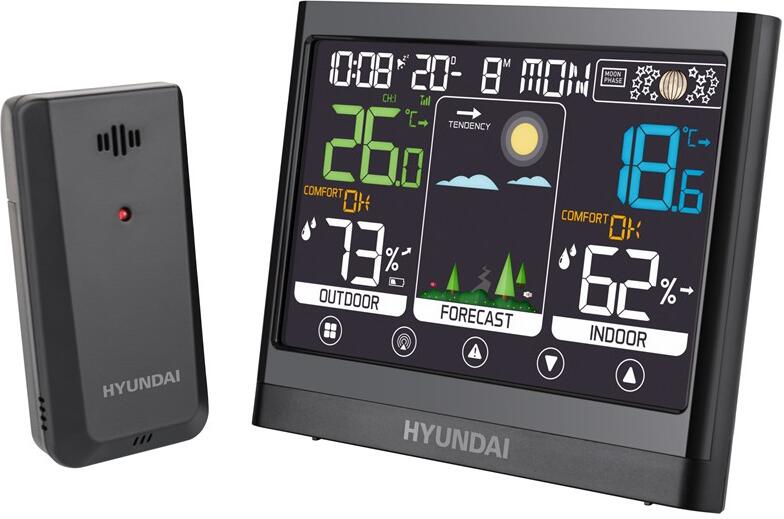Meteostanice Hyundai WS 2450, černá