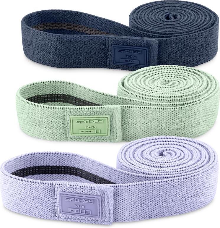 Spokey COTI FLEX SET Sada 3 posilovacích textilních gum