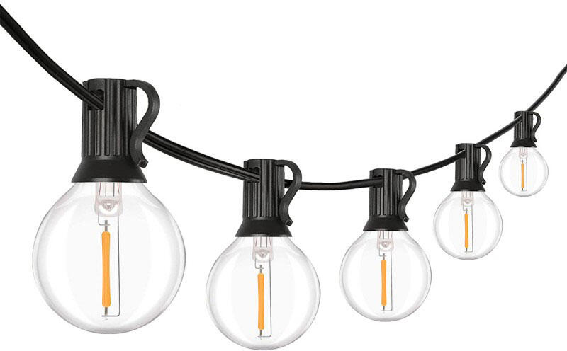 LED venkovní řetěz s žárovkami Solight, 10 žárovek, teplá bílá