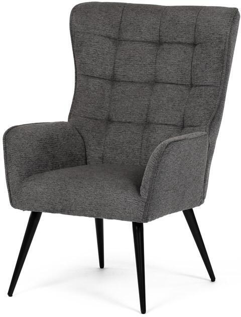 Křeslo ušák, šedá, látka, AK-315 GREY2 Autronic