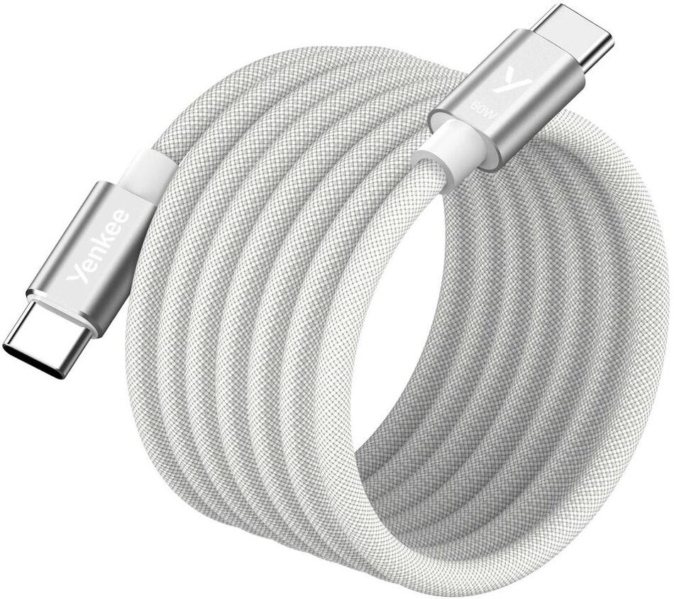 USB-C kabel Yenkee YCU MAGNETIC 03 WH