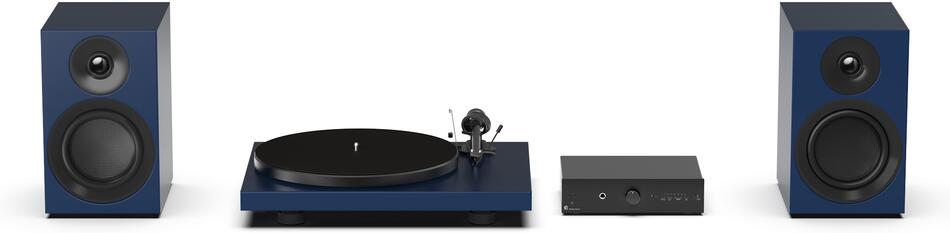 Pro-Ject Colourful Audio System E - All-in-one Hi-Fi systém s gramofonem - Satin Blue