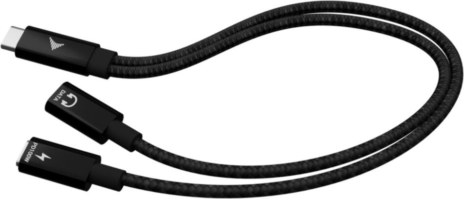 I-TEC USB-C Cable Splitter Audio/Data, Power Delivery 100W (C31DUALSPLITTERCBLPD)