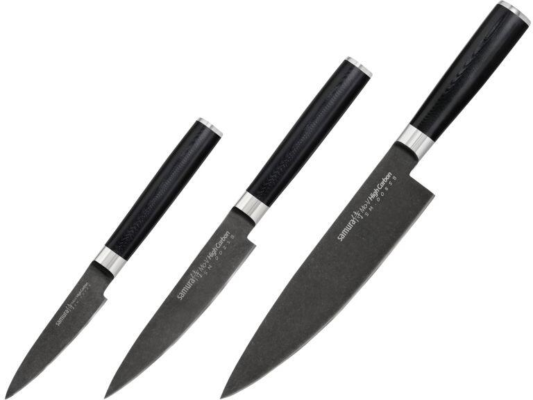 Samura MO-V Stonewash Základní sada pro šéfkuchaře (SM-0220B)