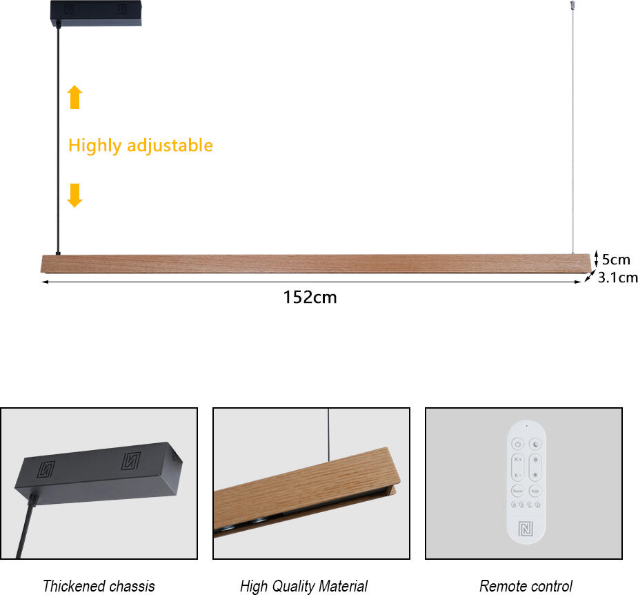 MADEIRA lineár dřevo dub 152cm Tuya WIFI