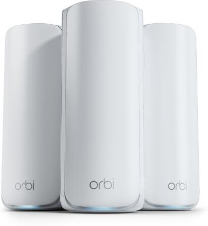 Netgear Orbi 770 Series Tri-Band WiFi 7 Mesh 3-pack (1 router + 2 satellites) (RBE773-100EUS)