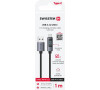SWISSTEN LCD KABEL USB-A / USB-C 1 M