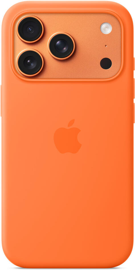 Apple iPhone 17 Pro Silicone Case with MS – Orange / SK (MGFE4ZM/A)