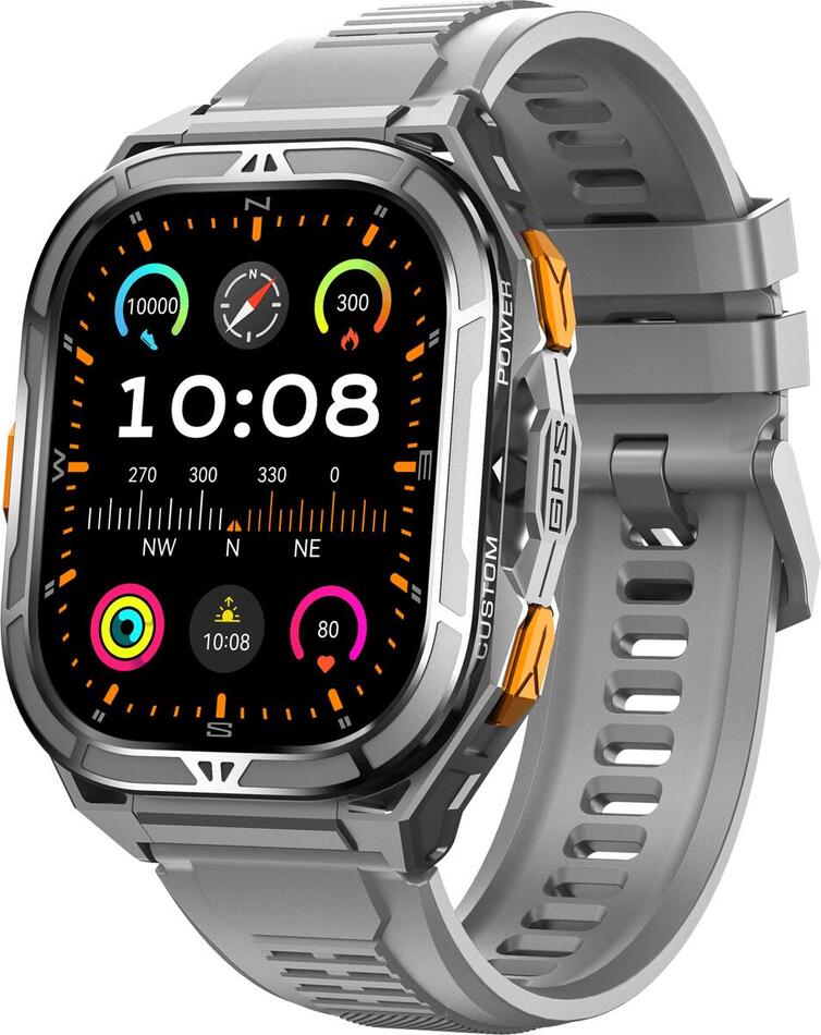 Chytré hodinky Armodd Titan GPS (9140), stříbrné