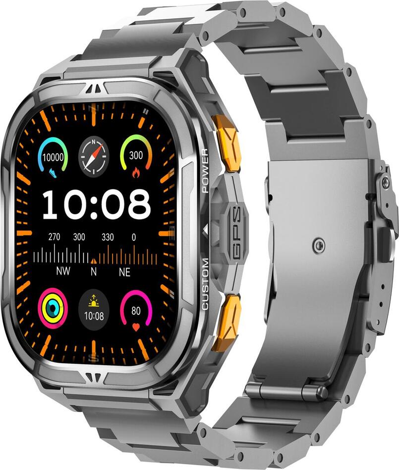 Chytré hodinky Armodd Titan GPS (9142), stříbrné