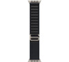Apple Watch 49mm Black Alpine Loop - Small - Natural Titanium Finish