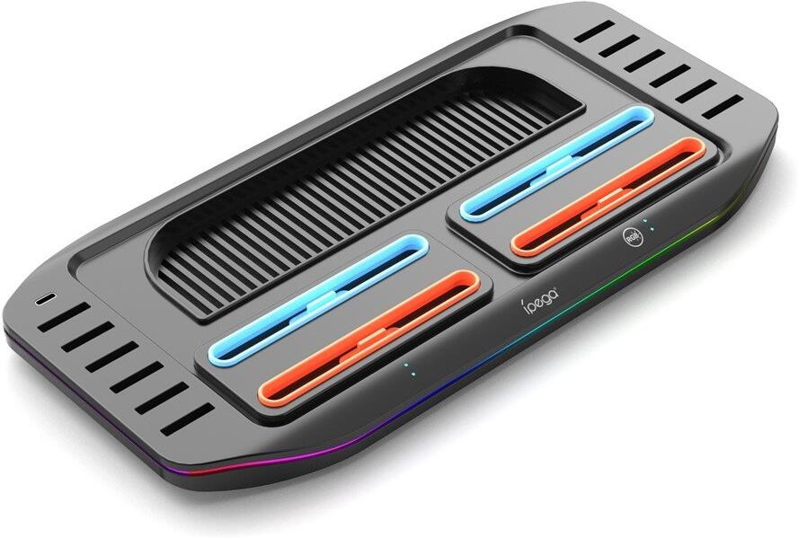 iPega SW2210 Multifunkční Nabíjecí RGB Stojan pro Nintendo Switch 2 Black