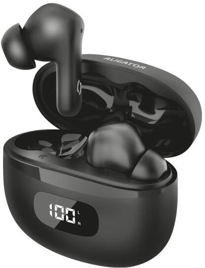 Bluetooth sluchátka Aligator Pods ANC, černá