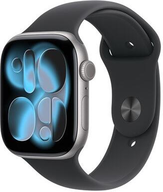 Chytré hodinky Apple Watch Series 11, šedý/černý, S/M