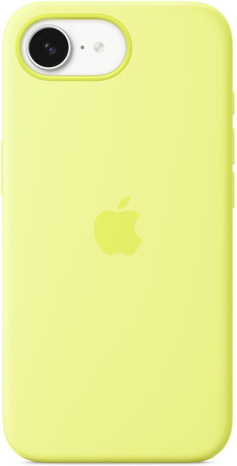Apple iPhone 16e Silicone Case – Neon Yellow (MGYW4ZM/A)