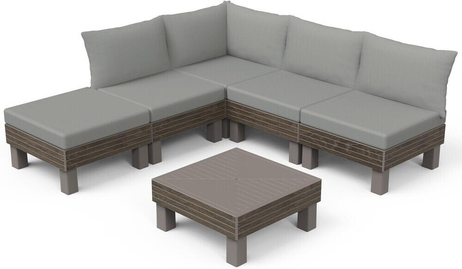 KETER ELEMENTS SIGNATURE zahradní plastový set - walnut