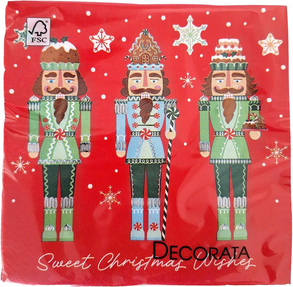 PROCOS UBROUSKY VÁNOČNÍ PŘÁNÍ 3VRSTVÉ 33X33CM