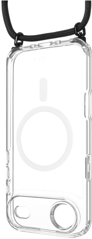 Pouzdro FIXED MagPure Neck s černou šňůrkou na krk pro Apple iPhone Air