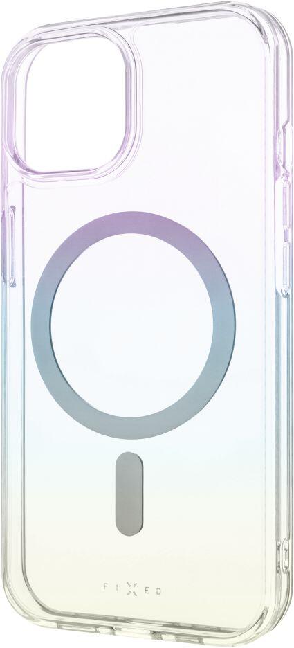 Zadní kryt FIXED MagRainbow s podporou MagSafe pro Apple iPhone 15, duhový